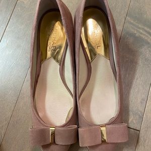 Michael Kors Kiera Bow Pump Shoes Dusty Rose